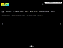 Tablet Screenshot of privateguideperu.com
